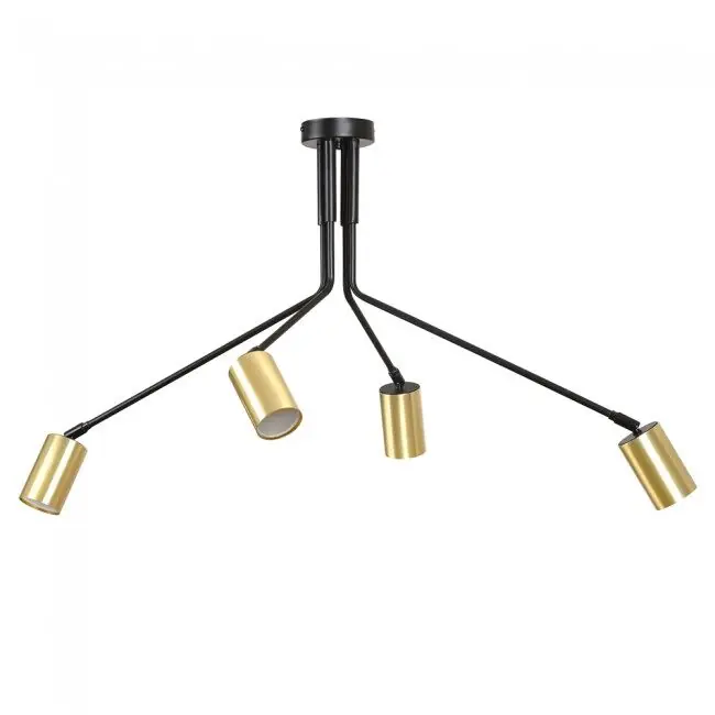Plafón de techo Norber Negro 4 luces marca Wonderlamp - Decoración
