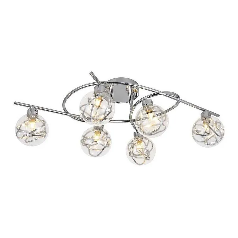 plafon metal color cromo serie varanasi 65cm - Decoración