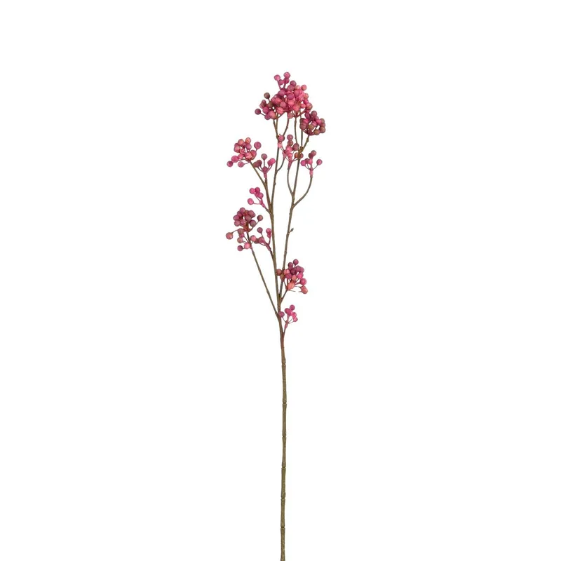 Planta artificial BERRYSPRAY rosa 66cm marca MICA DECORATIONS - Decoración