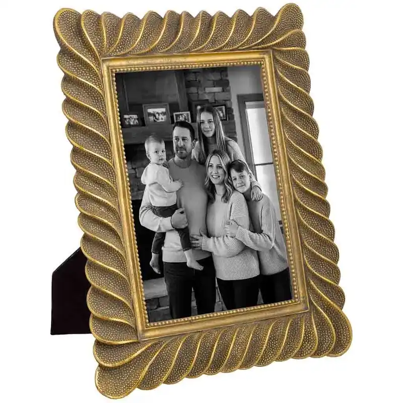Porta fotos 13X18 dorado 20,1x2,4x25,1h cm - Decoración