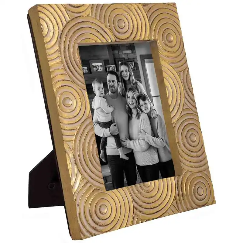 Porta fotos 13X18 dorado 20,7x2,6x25,6h cm - Decoración