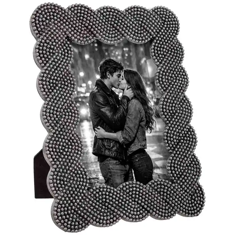 Porta fotos 10X15 plateado 15,2x1,7x20,4h cm - Decoración
