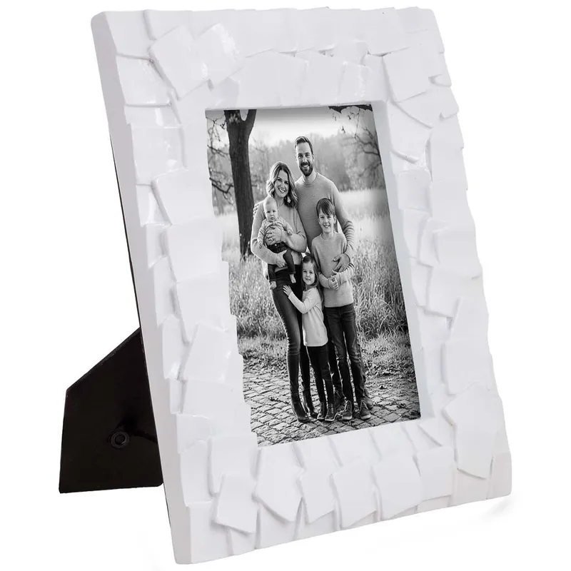 Porta fotos 13X18 blanco 21,5x3,2x26,6h cm - Decoración