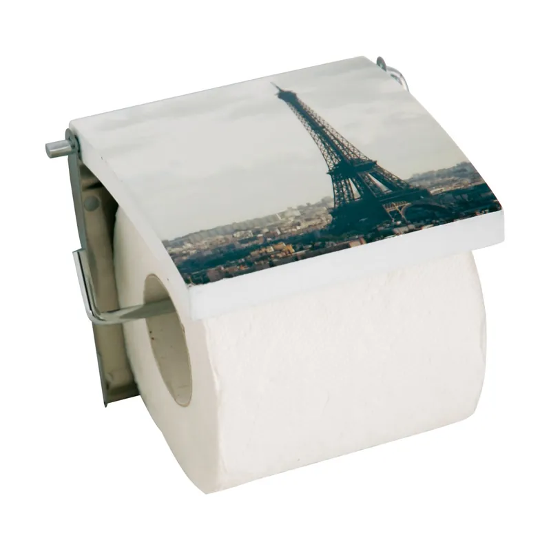 Portarrollos Msv "Paris" En Acero Inoxidable 13 X 15 X 11,5 Cm - Baño