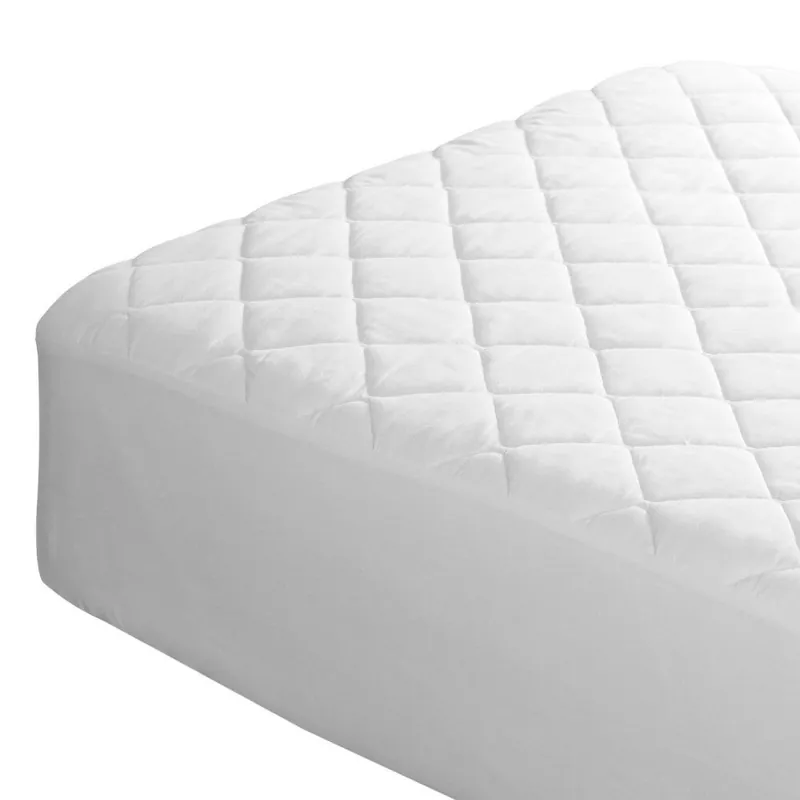 Protector para colchón 90x190cm/200 cm, Impermeable Y Transpirable, Tacto Suave, Tejido Algodón Natural, Antiácaros Y Antibacterias, Blanco - Descanso