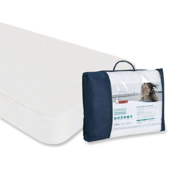 Protector Colchón Dermis Individual Transpirable Impermeable Antiácaros Suave Color Blanco - Descanso