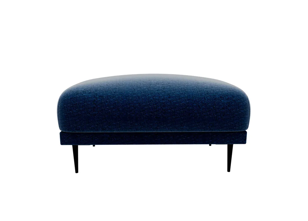 Puff TORINO tela 1 en color azul - Sofás sillones puffs