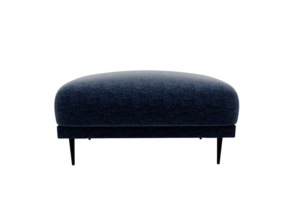 Puff TORINO tela 2 en color azul - Sofás sillones puffs