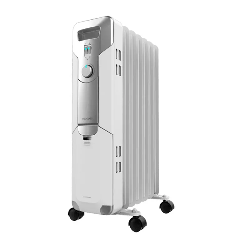 Radiador de aceite Cecotec ReadyWarm 7000 Space 7 módulos 1500W blanco - Electrodomésticos