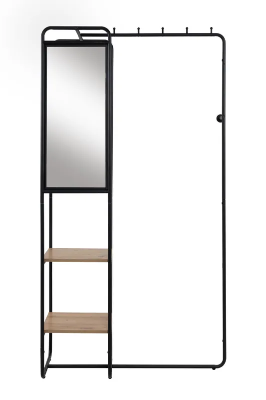 Recibidor con espejo y 2 estantes LUTON - Muebles