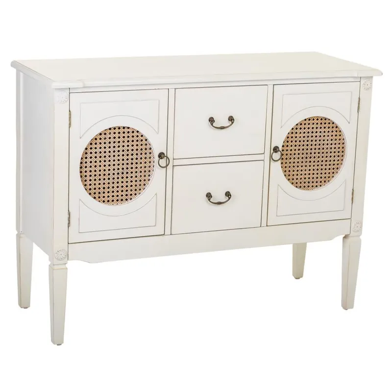 Recibidor de madera con rejillas 106x40x78 cm - Muebles