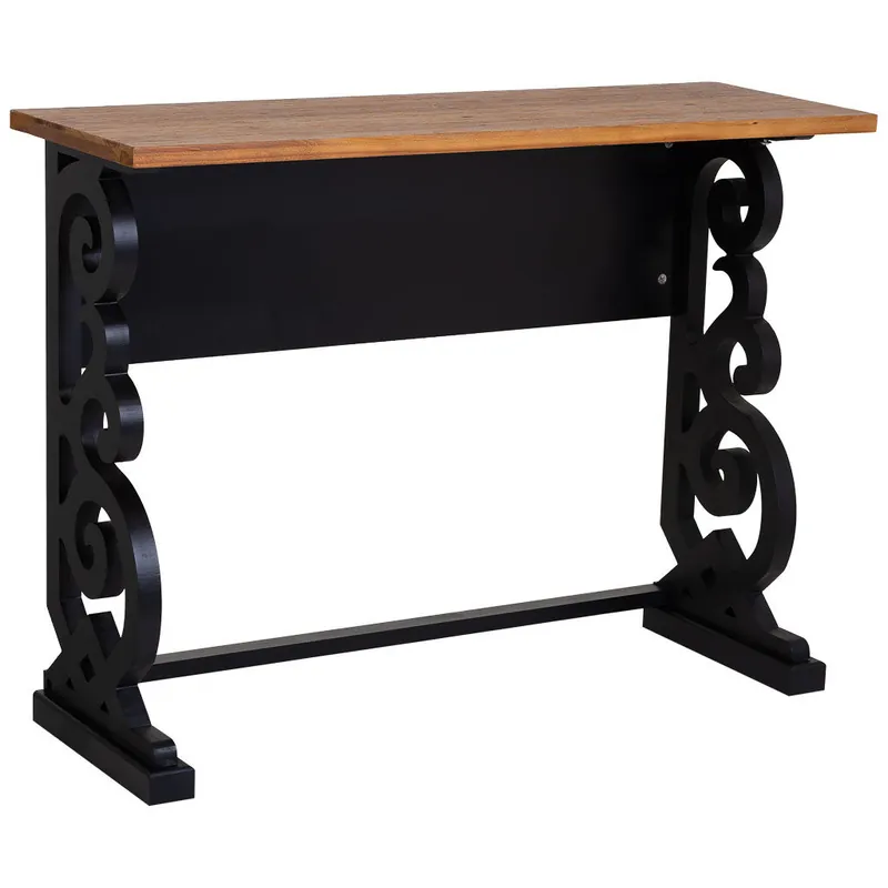 Recibidor de madera lacado envejecido - Muebles