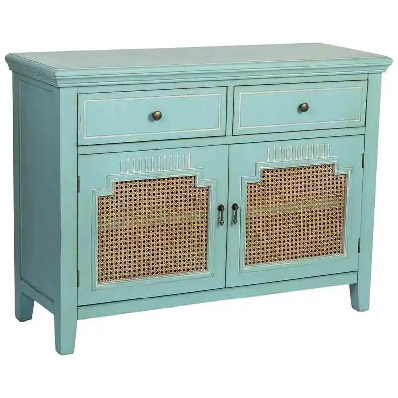 Recibidor de Madera de 2 puertas y 2 cajones 106x38x78.5h cm - Muebles