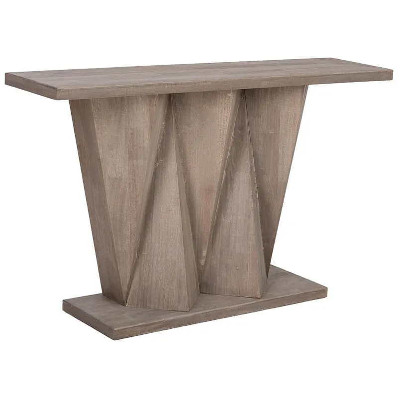 Recibidor de madera marrón 135x34x83h cm - Muebles