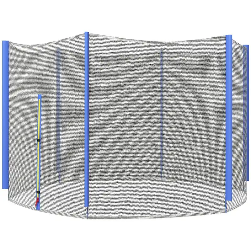 SPORTNOW Red de Seguridad para Cama Elástica Ø305 cm Red de Trampolín Redondo para Exterior Protectora para Cama Elástica de 6 Postes Rectos Azul - Jardín