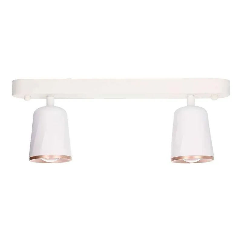 regleta 2 luces metal color blanco serie adri 36.5cm - Decoración