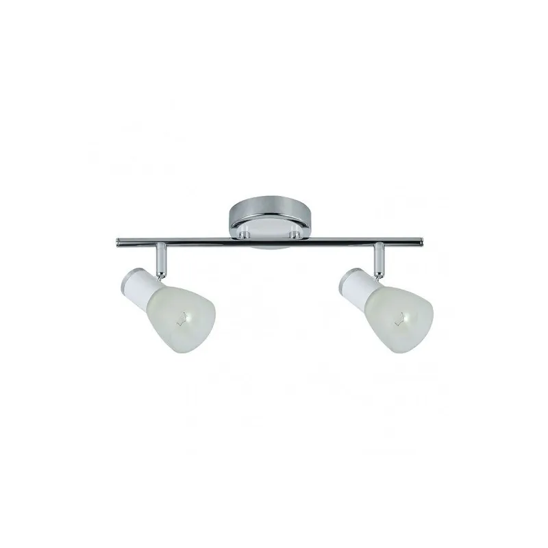 regleta 2 luces metal color blanco serie cholo 36.5cm - Decoración
