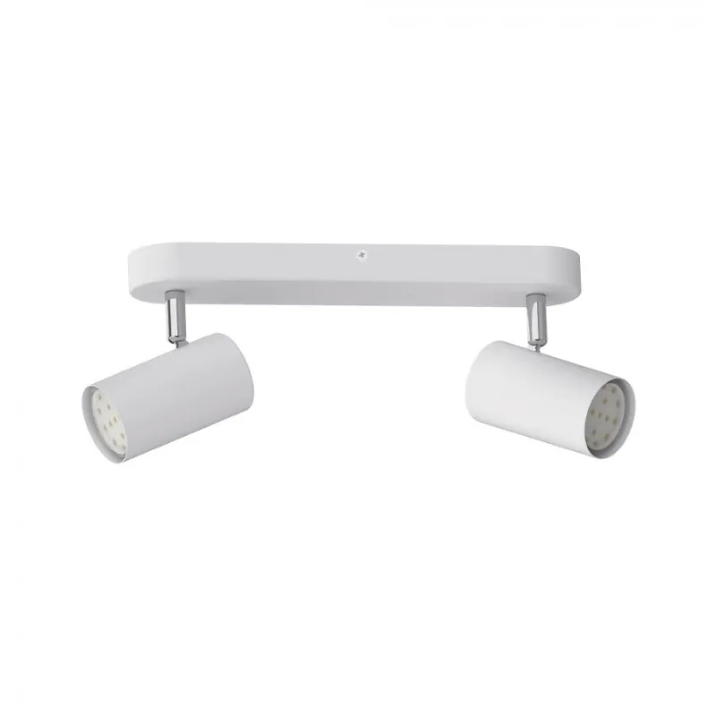 regleta 2 luces metal color blanco serie lucas 30cm - Decoración