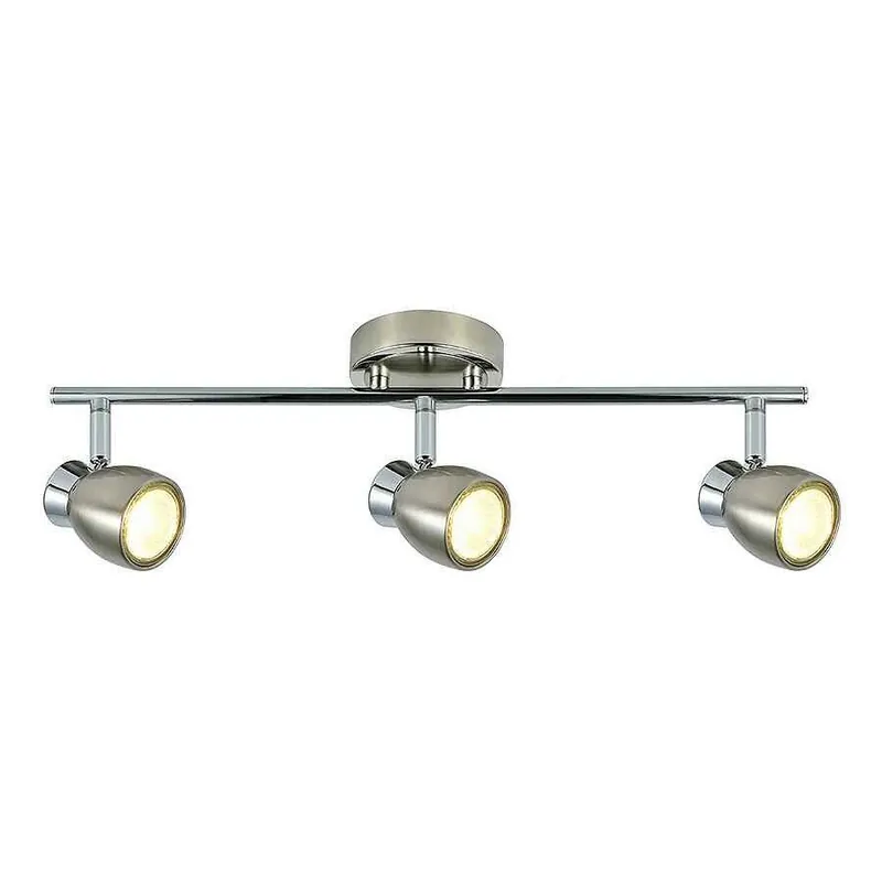 regleta 3 luces metal color niquel serie chacho 48.5cm - Decoración