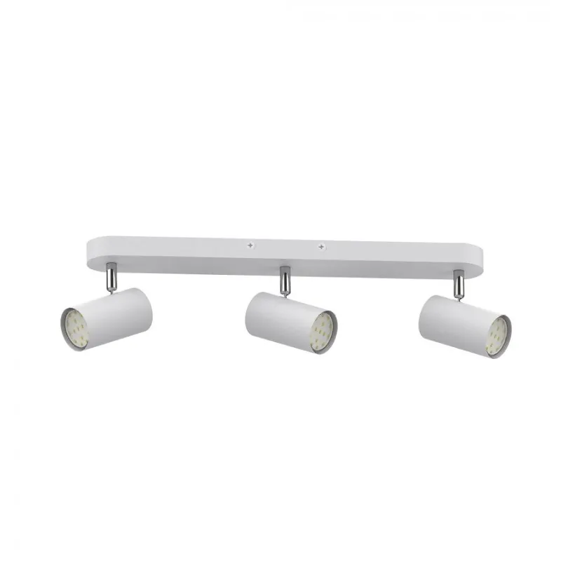 regleta 3 luces metal color blanco serie lucas 48cm - Decoración
