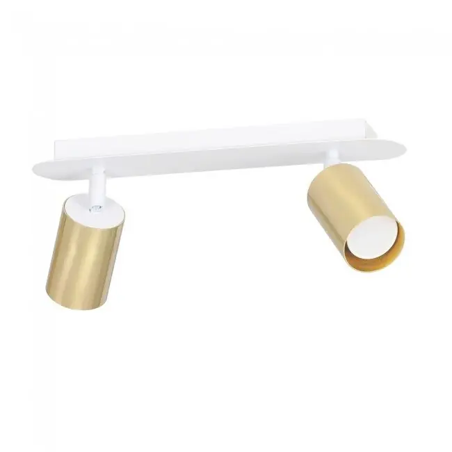 Regleta de focos Tao Blanco/Oro 2 luces marca Wonderlamp - Decoración