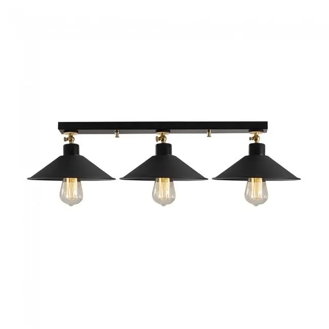 Regleta orientable Harvey Negro 3 luces marca Wonderlamp - Decoración