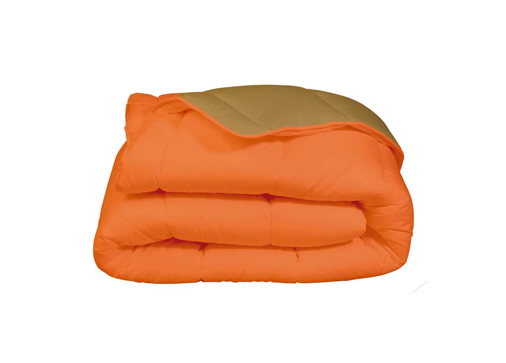 Relleno nórdico BICOLOR para cama de 90cm naranja - Textil
