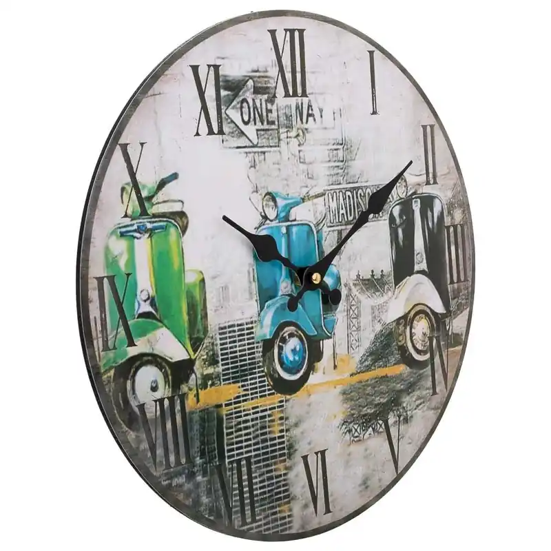 Reloj de pared de madera - Decoración