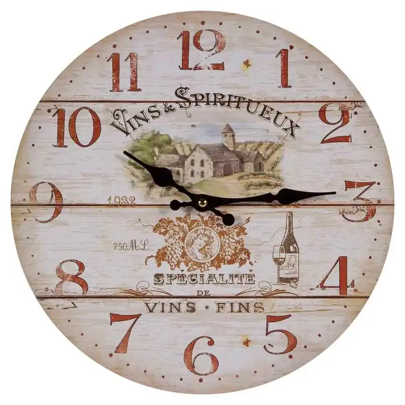 Reloj de pared de madera - Decoración