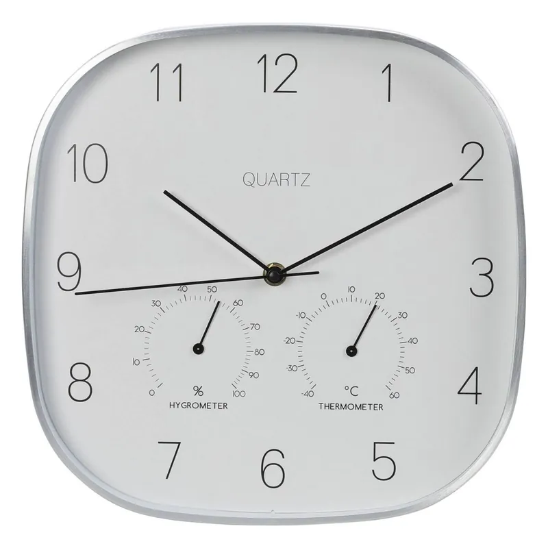 Reloj decorativo de aluminio tiene un Ø28,5cm - Decoración