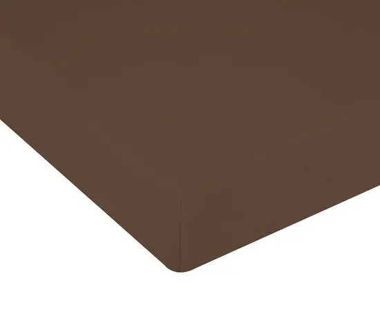 Sábana Bajera Ajustable Donegal Cama 90cm Marrón - Textil