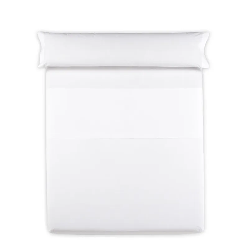 Sábana encimera VICTORIA cama 90cm color blanco - Textil