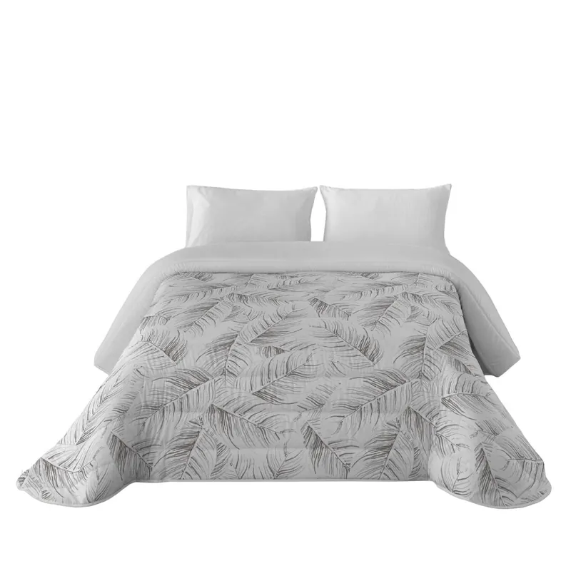 SANDAL - Edredón Nórdico Estampado - Acolchado de Gran Confort y Extrasuave - Gramaje 300 Gramos con Tacto Pluma - Cama 90 - ACANTO STONE
