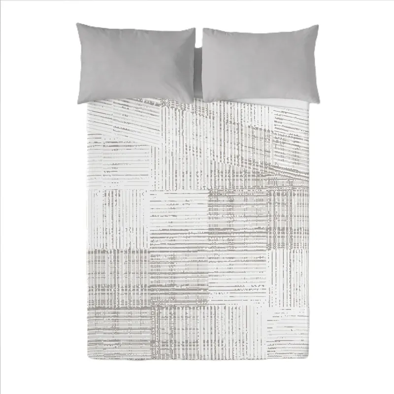 SANDAL - Juego de Sábanas Estampadas 2 Piezas Cama 90 - Algodón Extra Suave - Incluye Sábana Encimera + 1 Funda de Almohada - TEXTURE