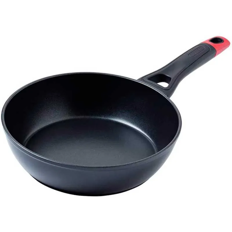 Sartén honda Óptima + Pyrex aluminio forjado negro Ø24 cm - Cocina