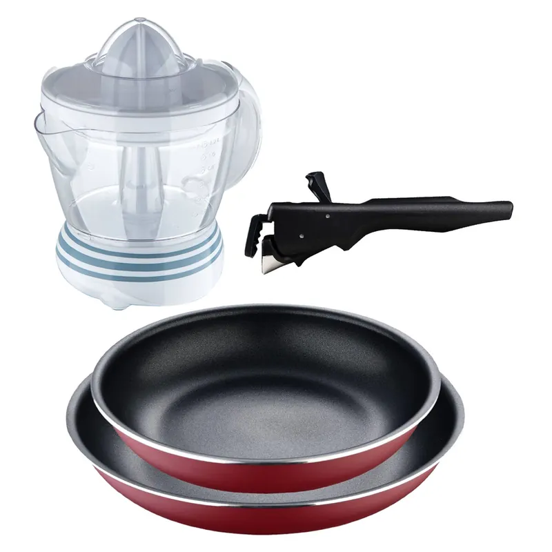 Sartenes Ø22Ø26cm inducción Click&Cook y Exprimidor 1.2 L - Cocina