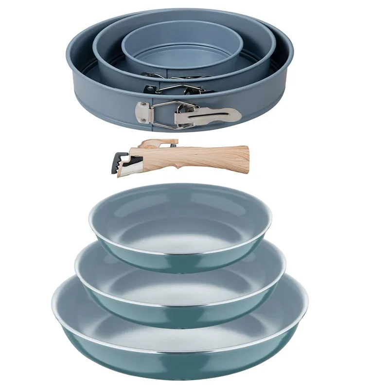 Sartenes Ø18Ø20Ø24cm inducción Click&Cook y Juego de moldes horno - Cocina