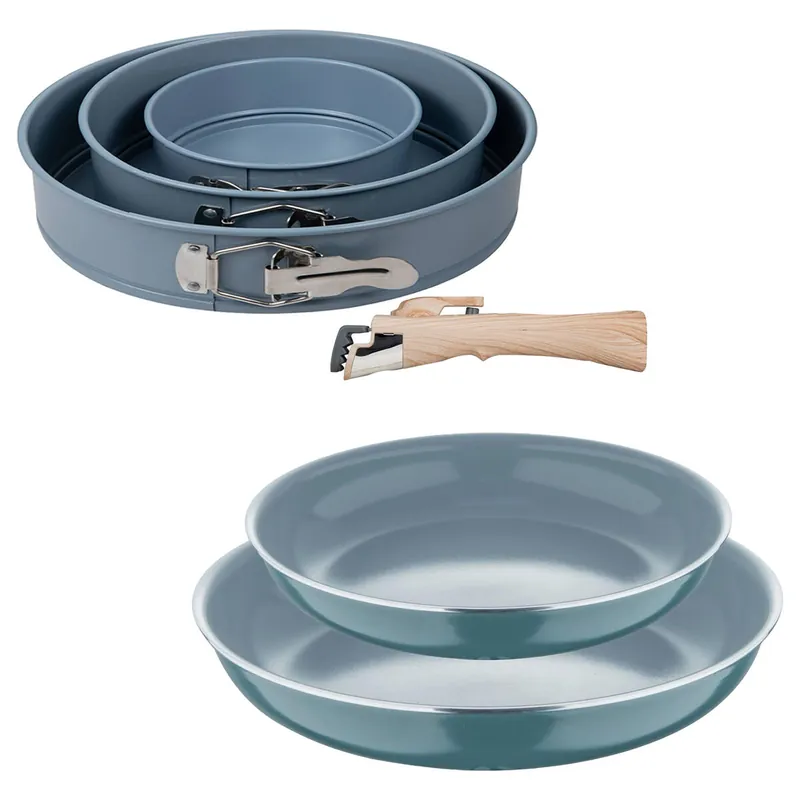 Sartenes Ø22Ø26cm inducción Click&Cook y Juego de moldes horno - Cocina