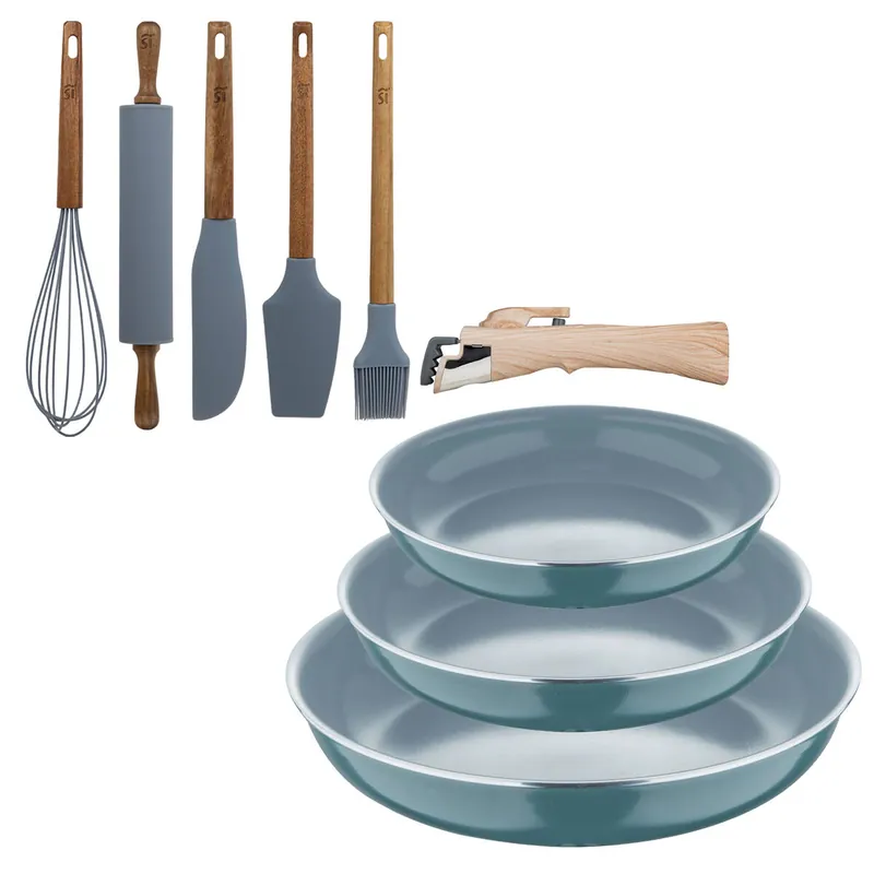 Sartenes Ø18Ø20Ø24cm inducción Click&Cook y Utensilios de cocina