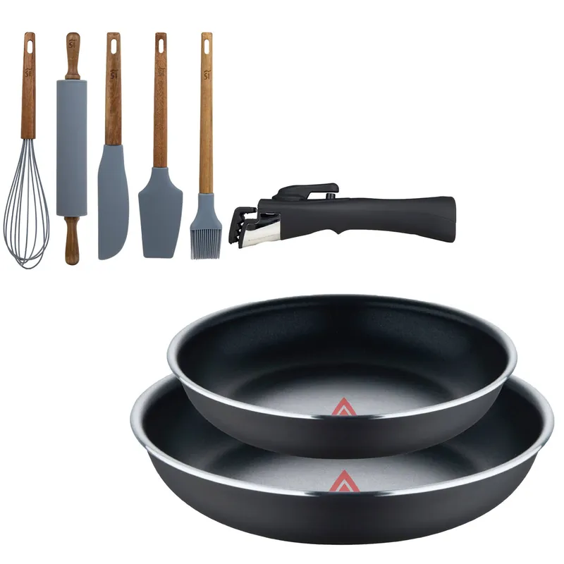 Sartenes Ø22Ø26cm inducción Click&Cook y Utensilios de cocina