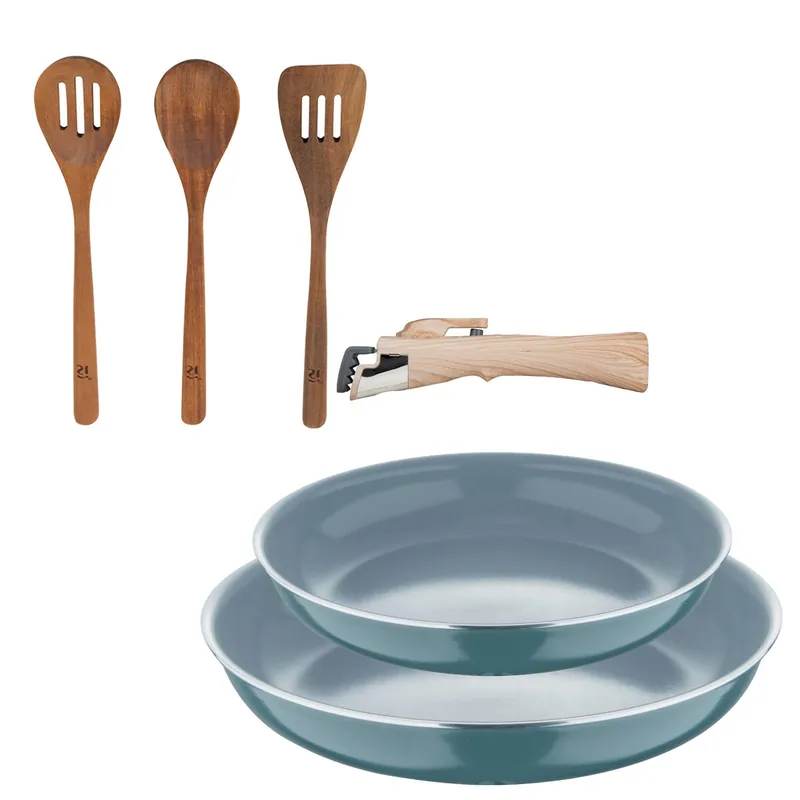 Sartenes Ø22Ø26cm inducción Click&Cook y Utensilios de cocina