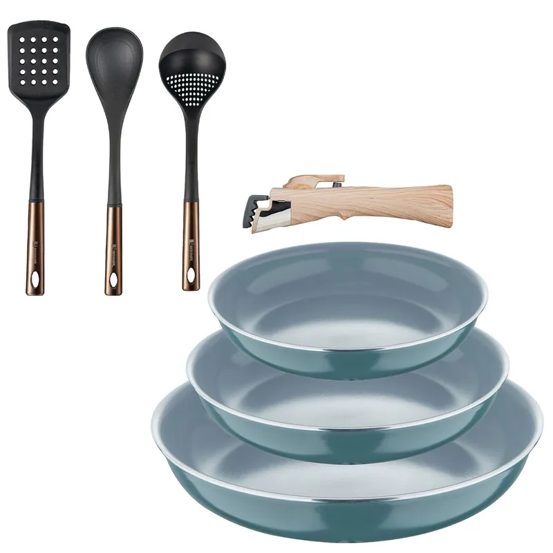 Sartenes Ø18Ø20Ø24cm inducción Click&Cook y Utensilios de cocina