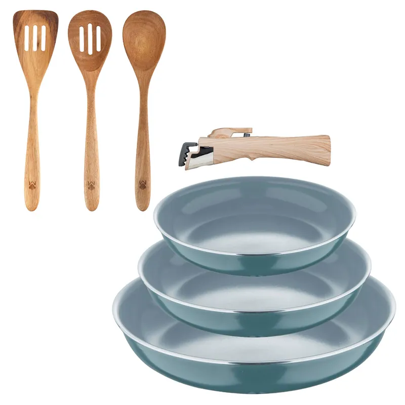 Sartenes Ø18Ø20Ø24cm inducción Click&Cook y Utensilios de cocina