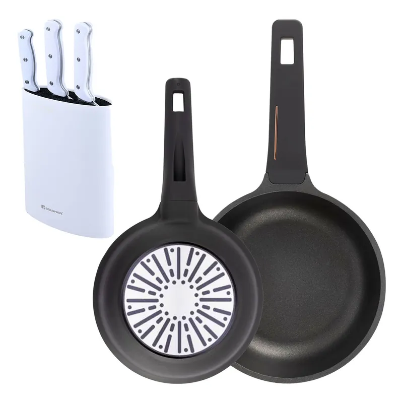 Sartenes Ø20Ø24cm inducción Copper y Cuchillos de cocina