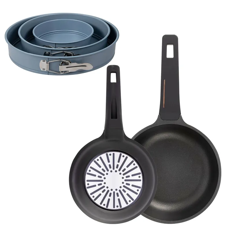 Sartenes Ø20Ø24cm inducción Copper y Juego de moldes horno - Cocina