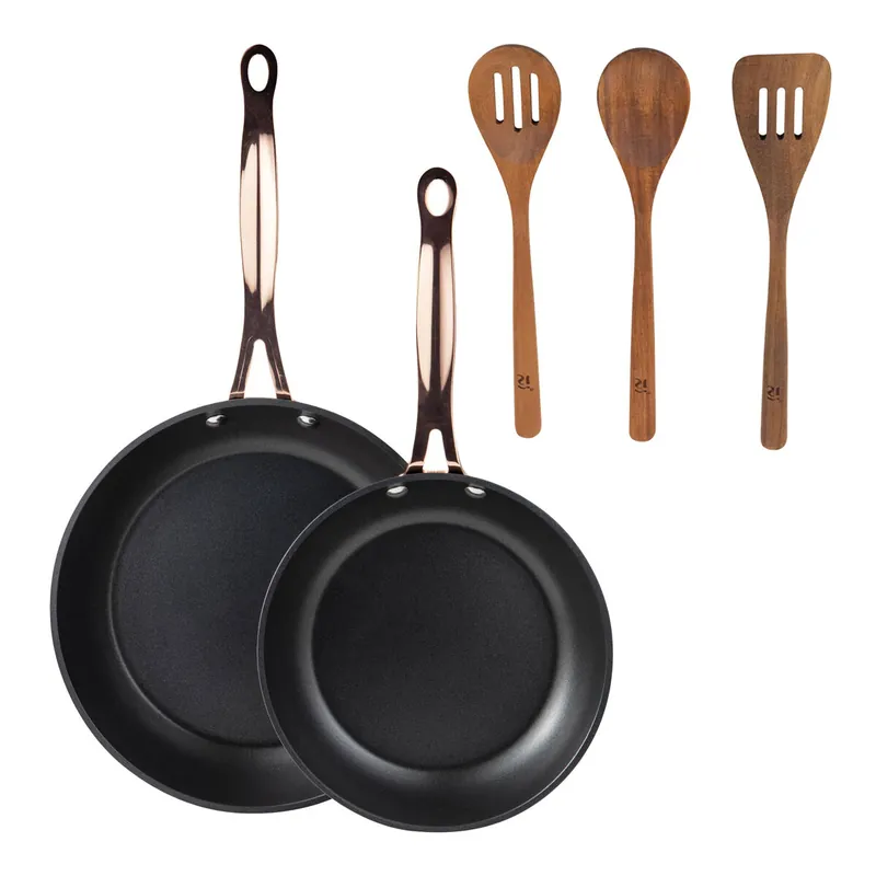 Sartenes Ø20Ø24cm inducción Copper y Utensilios de cocina