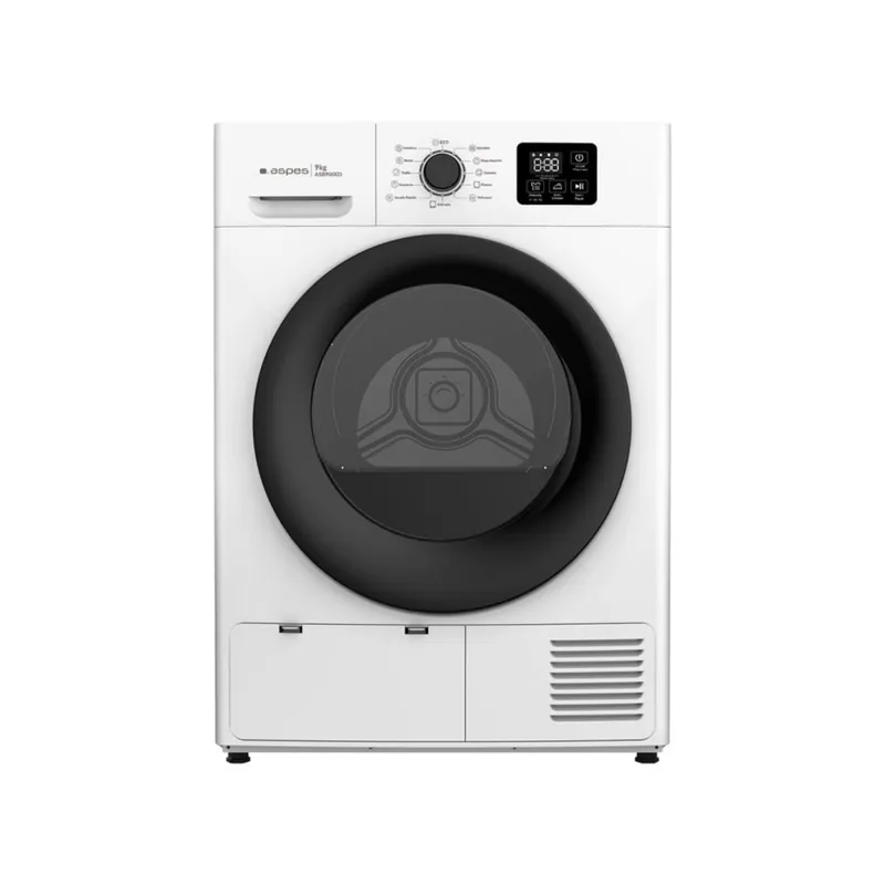 Secadora bomba de calor Aspes ASB900ED 8kg 12 programas E blanco 59,8 cm - Electrodomésticos