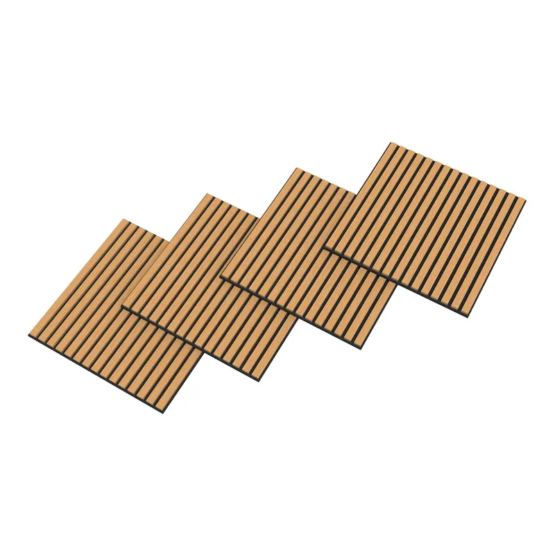 Set de 12 paneles acústicos Vang 3D 4,32 m² lamas lineales - Roble [NEU.HOLZ]
