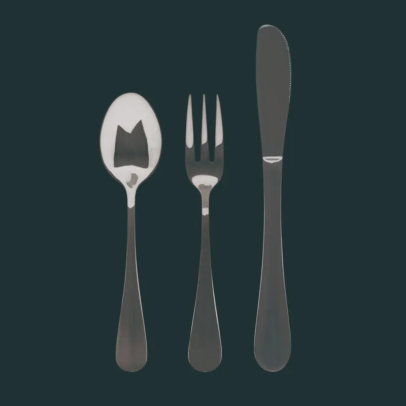 Set de 3 Cubiertos infantiles MUNICH Acero inoxidable Bergner - Cocina
