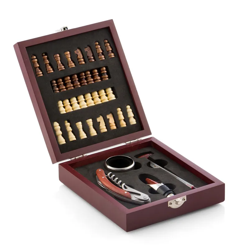 Set de Accesorios para Vino y Ajedrez InnovaGoods 37 Piezas - Cocina